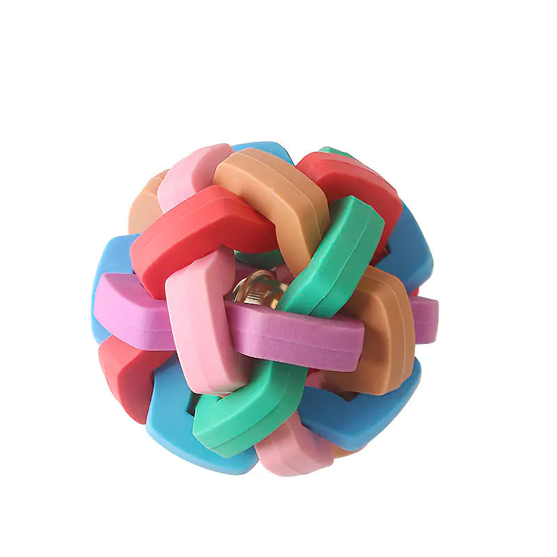 Interactive Dog Ball with Bell – TPR Chew Toy (S/M/L)