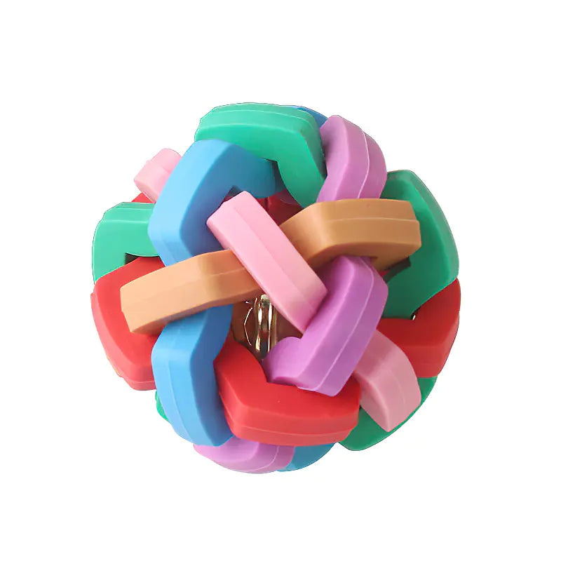 Interactive Dog Ball with Bell – TPR Chew Toy (S/M/L)