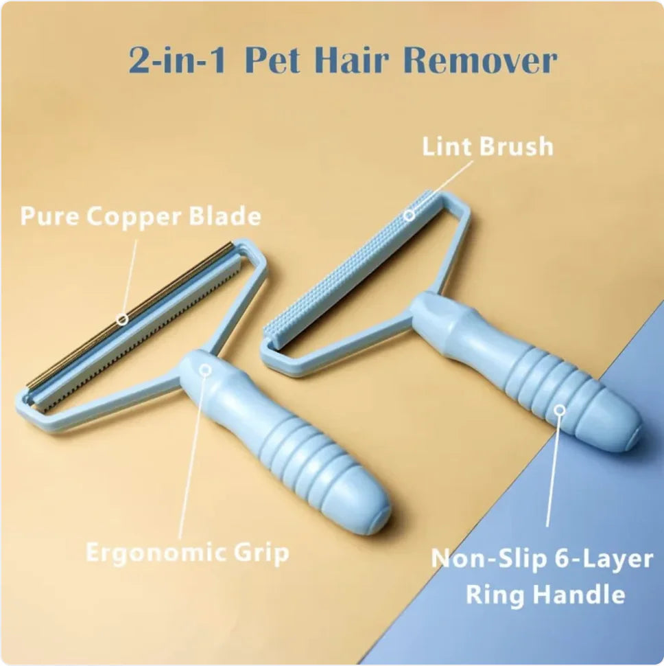 Dual-Action Lint and Pet Hair Remover